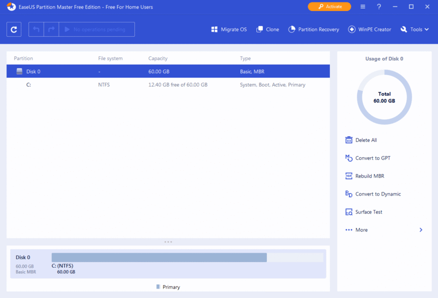 EaseUS Partition Master download free