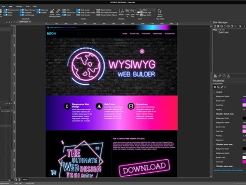 WYSIWYG Web Builder download free